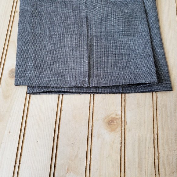 Classiques Entier Size 10 Black Micro Check 100% Virgin Wool Dress Pants Slacks - Picture 8 of 11